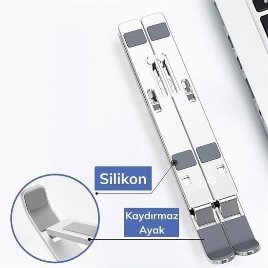 Ayarlanabilir Dizüstü Destek Tabanı Tamamen Katlanabilir Taşınabilir Laptop Yükseltici Ayarlanabilir Dizüstü Destek Tabanı Tamamen Katlanabilir Taşınabilir Laptop Yükseltici