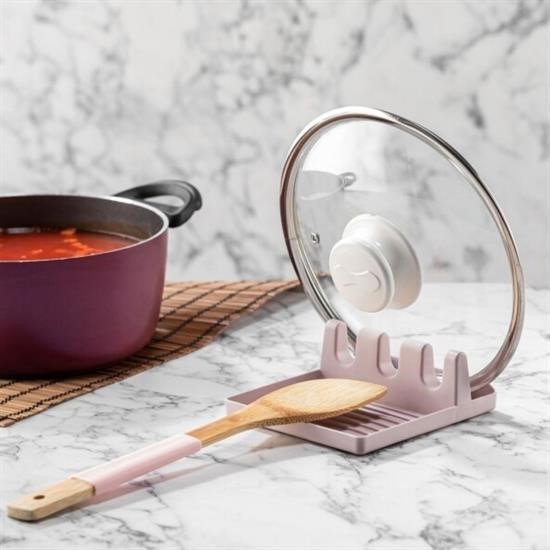 Tencere Kapak Tutuculu Kaşıklıklı Tencere Kapak Standı Pratik Kaşık Kepçe Altlık Düzenleyici Tencere Kapak Tutuculu Kaşıklıklı Tencere Kapak Standı Pratik Kaşık Kepçe Altlık Düzenleyici