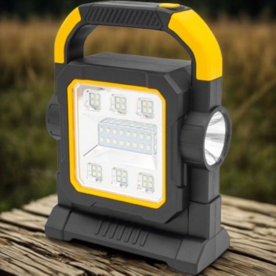 HelloCloud Şarjlı Solar LED Çalışma Işığı | USB Çıkışlı Taşınabilir Projektör Lamba HelloCloud Şarjlı Solar LED Çalışma Işığı | USB Çıkışlı Taşınabilir Projektör Lamba