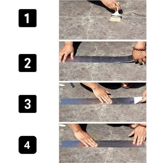 Yüksek Sıcaklık Dayanan Su Geçirmez Çatı Boru Duvar Çatlak Onarıcı Yapışkan Bant Folyo 5 cm Yüksek Sıcaklık Dayanan Su Geçirmez Çatı Boru Duvar Çatlak Onarıcı Yapışkan Bant Folyo 5 cm