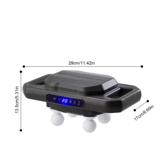 4 Başlıklı Masaj Tabancası – 12W Derin Doku & Kas Ağrısı Giderici, 20 Seviye & 6 Mod - Siyah 4 Başlıklı Masaj Tabancası – 12W Derin Doku & Kas Ağrısı Giderici, 20 Seviye & 6 Mod - Siyah