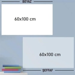 Ders Çalışma Yazı Tahtası Manyetik Duvar Stickerı 100x60 cm
