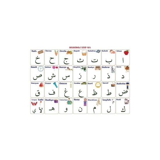 100x150 cm Statik Kağıt Elif-Ba Öğrenme Tahtası 100x150 cm Statik Kağıt Elif-Ba Öğrenme Tahtası