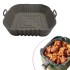 Renkli Isıya Dayanıklı Yıkanılabilir Silikon Fırın Ve Airfryer Kare Model Pişirme Matı 20 Cm