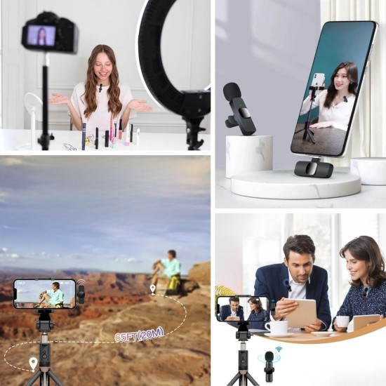 Type C Uyumlu İphone Dönüştürücülü Kablosuz Yaka Mikrofonu Android ve İphone Uyumlu Mini Mikrofon Type C Uyumlu İphone Dönüştürücülü Kablosuz Yaka Mikrofonu Android ve İphone Uyumlu Mini Mikrofon
