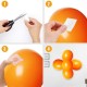Sticker Damla Model Çift Taraflı Yapışkan Balon Yapıştırıcısı Sticker Damla Model Çift Taraflı Yapışkan Balon Yapıştırıcısı