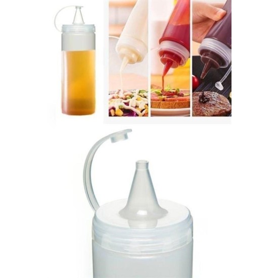 Şeffaf Kapaklı Sızdırmaz Yağlık Sosluk Şişesi Plastik Yağdanlık 400 ml AP-9028 Şeffaf Kapaklı Sızdırmaz Yağlık Sosluk Şişesi Plastik Yağdanlık 400 ml AP-9028