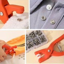 Plastik Çıt Çıt Pensi–Kıyafet, Bebek Önlüğü, Gömlek ve Tekstil Ürünleri İçin Çıtçıt Takma Aleti