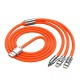 3 in 1 Type-C + Micro Usb + Lightning Hızlı Şarj Kablosu Silikon Kablo 1 Metre Opp Ambalaj 3 in 1 Type-C + Micro Usb + Lightning Hızlı Şarj Kablosu Silikon Kablo 1 Metre Opp Ambalaj