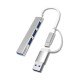 4 Port'lu Bağlantı İstasyonu Ultra İnce USB Bölücü TYPE-C tipi Çoklu Arayüz Adaptörü Multi Usb Çoklayıcı 4 Port'lu Bağlantı İstasyonu Ultra İnce USB Bölücü TYPE-C tipi Çoklu Arayüz Adaptörü Multi Usb Çoklayıcı