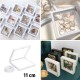11x11cm Standlı 3D Takı Ziynet Hatıra Koleksiyon Saklama Kutusu Şeffaf Film Çerçevesi 11x11cm Standlı 3D Takı Ziynet Hatıra Koleksiyon Saklama Kutusu Şeffaf Film Çerçevesi