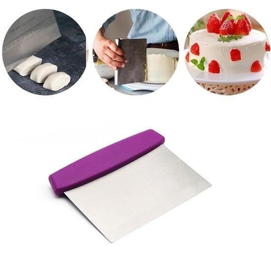 Çelik Hamur Kesici Kazıyıcı Pasta Kek Dekorasyon Spatula Aleti Çelik Hamur Kesici Kazıyıcı Pasta Kek Dekorasyon Spatula Aleti