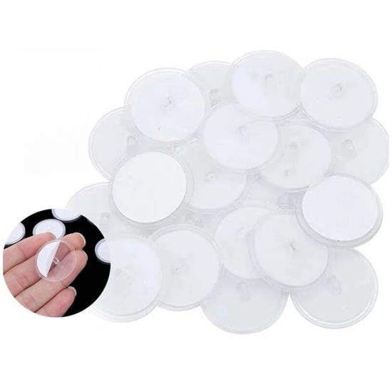 20 Adet Şeffaf Yuvarlak 3 Cm Çaplı Güçlü Disk Yapışkanlar 20 Adet Şeffaf Yuvarlak 3 Cm Çaplı Güçlü Disk Yapışkanlar