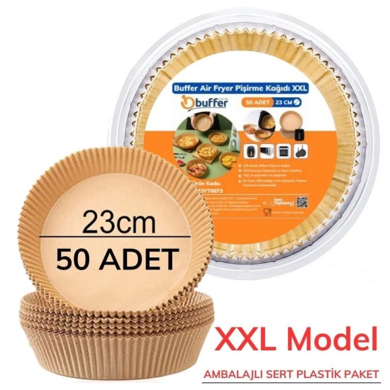 50 Adet Air Fryer Pişirme Kağıdı Tek Kullanımlık 23 Cm Yuvarlak Pişirme Kağıdı XXL PVC li 50 Adet Air Fryer Pişirme Kağıdı Tek Kullanımlık 23 Cm Yuvarlak Pişirme Kağıdı XXL PVC li
