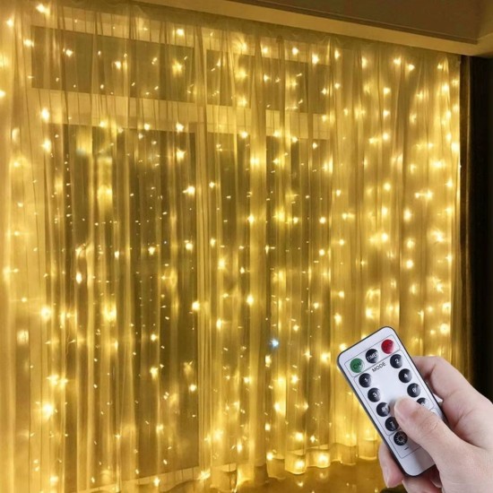 Uzaktan Kumandalı LED Perdeye Takılabilen Kancalı Işık Usb 3x3 Metre Peri Perde LED Uzaktan Kumandalı LED Perdeye Takılabilen Kancalı Işık Usb 3x3 Metre Peri Perde LED