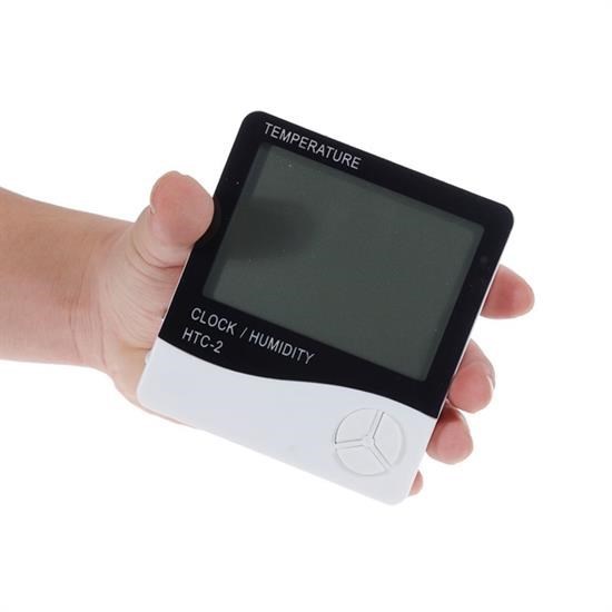 İç ve Dış Ortam Sıcaklığını Ölçebilen LCD Ekran Saat Göstergeli Alarmlı Nem Ölçer Termometre İç ve Dış Ortam Sıcaklığını Ölçebilen LCD Ekran Saat Göstergeli Alarmlı Nem Ölçer Termometre