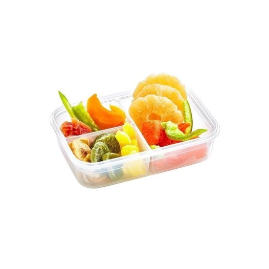 3 Bölmeli Kilitli Kapaklı 1 Litre Erzak Saklama Kabı LC-510 3 Bölmeli Kilitli Kapaklı 1 Litre Erzak Saklama Kabı LC-510