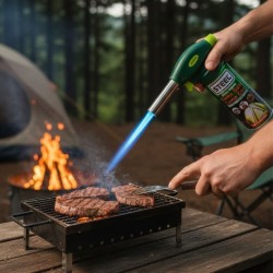 Outdoor Kamp, Piknik ve Tamir İşleri İçin Kamp Gazı Seti – Taşınabilir Pürmüz Alev Tabancası ve Yüksek Performanslı Gaz Kartuşu