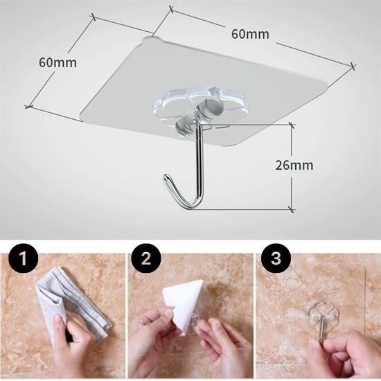 Süper Güçlü Yapışkanlı Suya Dayanıklı Şeffaf Askı 5li Set Yeniden Kullanılabilir Kancalar Süper Güçlü Yapışkanlı Suya Dayanıklı Şeffaf Askı 5li Set Yeniden Kullanılabilir Kancalar