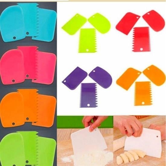 Pasta Hamur Şekillendirici Spatula Kesici Kazıyıcı Dekoratör Set Pasta Hamur Şekillendirici Spatula Kesici Kazıyıcı Dekoratör Set
