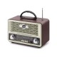 Küçük Boy Retro, Nostaljik, Ahşap Tasarım Bluetooth Hoparlörlü, Şarjlı, Taşınabilir Yanı LED Işıklı FM/AM Destekli Radyo NS6675 Küçük Boy Retro, Nostaljik, Ahşap Tasarım Bluetooth Hoparlörlü, Şarjlı, Taşınabilir Yanı LED Işıklı FM/AM Destekli Radyo NS6675