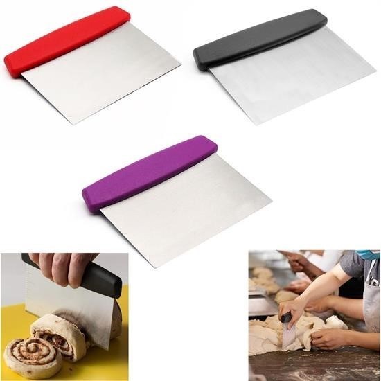 Çelik Hamur Kesici Kazıyıcı Pasta Kek Dekorasyon Spatula Aleti Çelik Hamur Kesici Kazıyıcı Pasta Kek Dekorasyon Spatula Aleti