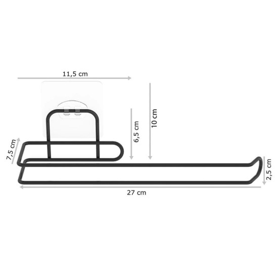 Kendiliğinden Yapışkanlı Krom Paslanmaz Metal Havlu Kağıtlık Aparatı Kendiliğinden Yapışkanlı Krom Paslanmaz Metal Havlu Kağıtlık Aparatı