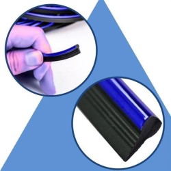 Mavi Araba OtoTrim Dekorasyon Şeridi Kauçuk Elastik Kolay Kurulum 5 metre Şerit Bant