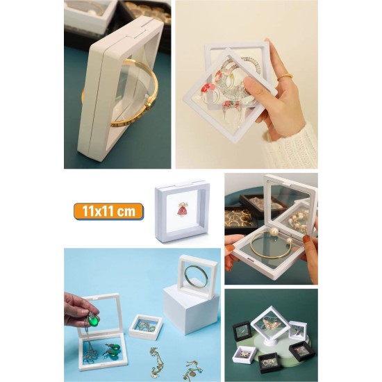 11x11cm Standlı 3D Takı Ziynet Hatıra Koleksiyon Saklama Kutusu Şeffaf Film Çerçevesi 11x11cm Standlı 3D Takı Ziynet Hatıra Koleksiyon Saklama Kutusu Şeffaf Film Çerçevesi