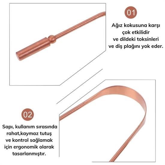Bakır Oil Pulling Yağ Çekme Dil Plak Temizleme Aleti Dil Fırçası Sıyırıcı Dil Kaşığı Bakır Oil Pulling Yağ Çekme Dil Plak Temizleme Aleti Dil Fırçası Sıyırıcı Dil Kaşığı