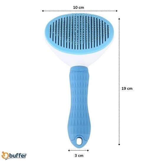 Kedi Köpek Tüy Toplayıcı Kendini Temizleyebilen Ergonomik Saplı Evcil Hayvan Tarağı Mavi Kedi Köpek Tüy Toplayıcı Kendini Temizleyebilen Ergonomik Saplı Evcil Hayvan Tarağı Mavi