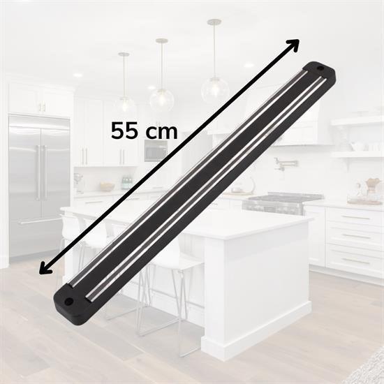 Mıknatıslı Paslanmaz Duvar Bıçak Askısı Standı 55 Cm Aparat Mıknatıslı Paslanmaz Duvar Bıçak Askısı Standı 55 Cm Aparat
