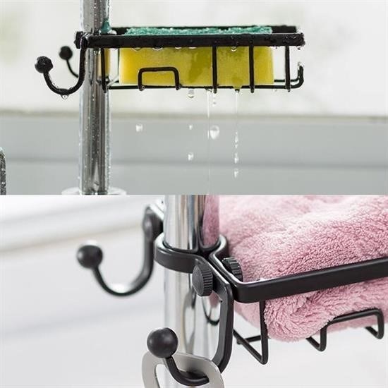 Paslanmaz Çelik Mutfak Banyo Musluğuna Sabitlenebilir Sabunluk Paslanmaz Çelik Mutfak Banyo Musluğuna Sabitlenebilir Sabunluk