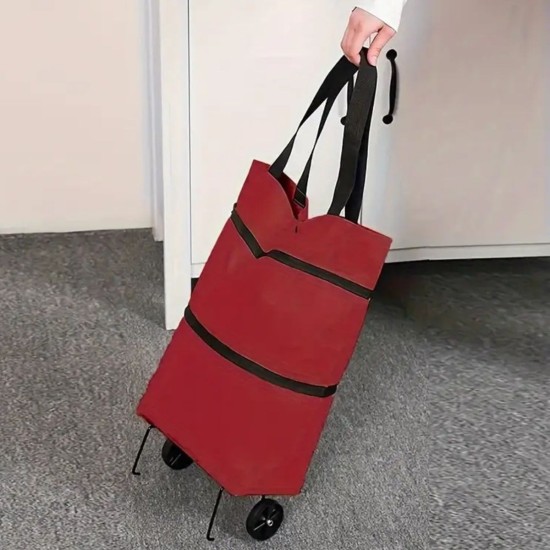 Katlanabilir Tekerlekli Market Çantası,Çok Amaçlı Pazar Arabası,Portatif Alışveriş Bez Torbası Katlanabilir Tekerlekli Market Çantası,Çok Amaçlı Pazar Arabası,Portatif Alışveriş Bez Torbası