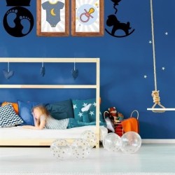 DECO103 Supermen Dekoratif Duvar Süsü Tablo Aksesuar Ahşap Tasarım Hediye Pano Sticker Seti