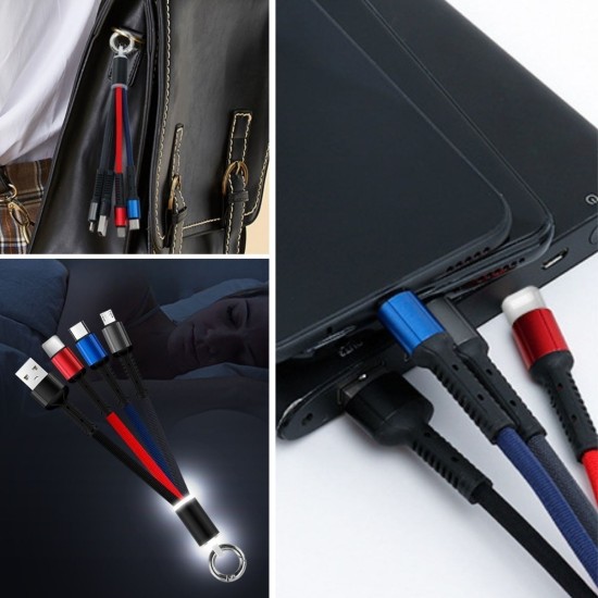 Işıklı Anahtarlık Model 3 in 1 USB Çıkışlı MİKRO,TYPE-C ve İphone Uyumlu Şarj Kablosu Işıklı Anahtarlık Model 3 in 1 USB Çıkışlı MİKRO,TYPE-C ve İphone Uyumlu Şarj Kablosu
