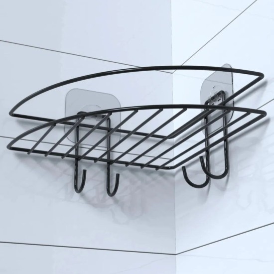 Yapışkanlı Banyo Köşeliği Kancalı Köşe Rafı Duş Şampuanlık Duvar Düzenleyici Organizer Raf Yapışkanlı Banyo Köşeliği Kancalı Köşe Rafı Duş Şampuanlık Duvar Düzenleyici Organizer Raf