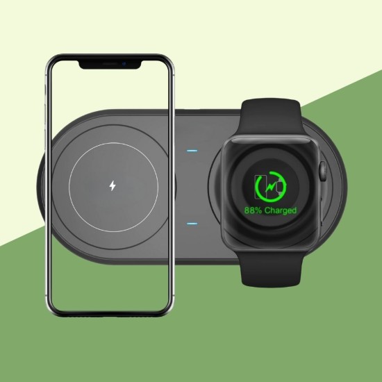 2si 1arada Kablosuz Saat,Kulaklık ve Telefon Hızlı Şarj Etme Aparatı 2si 1arada Kablosuz Saat,Kulaklık ve Telefon Hızlı Şarj Etme Aparatı