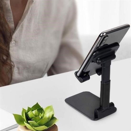 Siyah Aynalı Cep Telefonu Sabitleyici Stand Katlanabilir Ayarlanabilir Telefon Standı Siyah Aynalı Cep Telefonu Sabitleyici Stand Katlanabilir Ayarlanabilir Telefon Standı