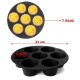 7 Gözlü Silikon Çok Amaçlı Airfryer Muffin Cupcake Kek ve Çörek Pişirme Kalıbı 7 Gözlü Silikon Çok Amaçlı Airfryer Muffin Cupcake Kek ve Çörek Pişirme Kalıbı