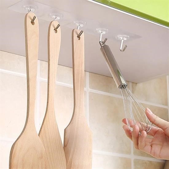 Süper Güçlü Yapışkanlı Suya Dayanıklı Şeffaf Askı 5li Set Yeniden Kullanılabilir Kancalar Süper Güçlü Yapışkanlı Suya Dayanıklı Şeffaf Askı 5li Set Yeniden Kullanılabilir Kancalar