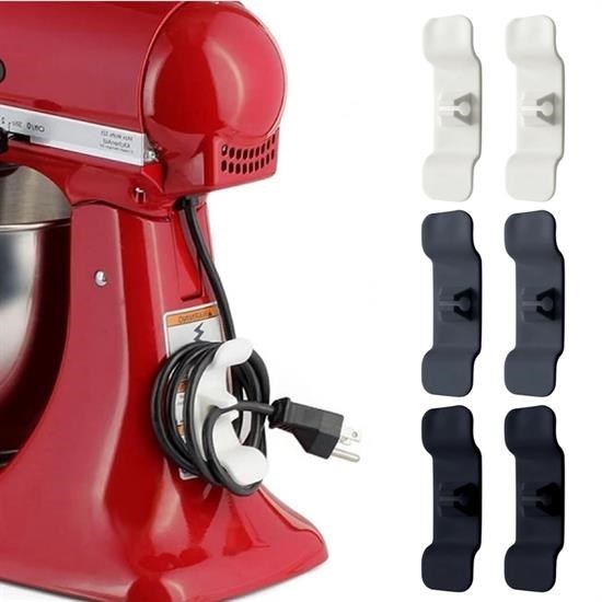 6'lı Pratik Kablo Toparlayıcı Yapışkanlı Klips Mutfak Air Fryer Kettle Kahve Tost Makinası 6'lı Pratik Kablo Toparlayıcı Yapışkanlı Klips Mutfak Air Fryer Kettle Kahve Tost Makinası