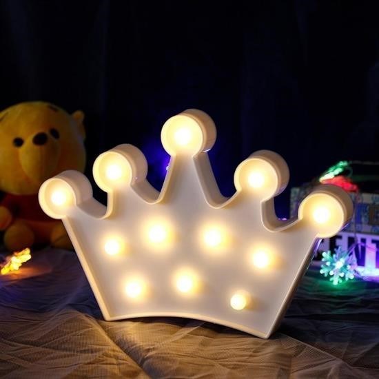 3D Dekoratif Pilli Kraliçe Tacı Model Led Masa ve Gece Lambası 3D Dekoratif Pilli Kraliçe Tacı Model Led Masa ve Gece Lambası