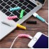 4lü Apple, Android Şaj Kablosu Koruyucu Silikon Spiral Yay Aparat