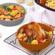 Renkli Isıya Dayanıklı Yıkanılabilir Silikon Fırın Ve Airfryer Yuvarlak Model Pişirme Matı 20 Cm
