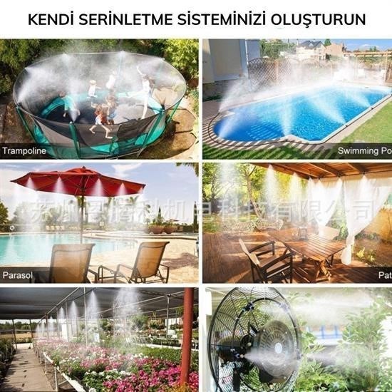 10 Metre Kendin Yap Balkon Veranda Çardak Kamelya Sulama Serinletme ve Nemlendirme Sistemi 10 Metre Kendin Yap Balkon Veranda Çardak Kamelya Sulama Serinletme ve Nemlendirme Sistemi