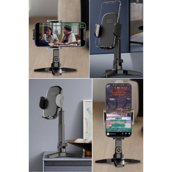 Masaüstü Telefon Standı 360 Derece Dönebilen Başlıklı Ayaklı Telefon Tripodu Masaüstü Telefon Standı 360 Derece Dönebilen Başlıklı Ayaklı Telefon Tripodu