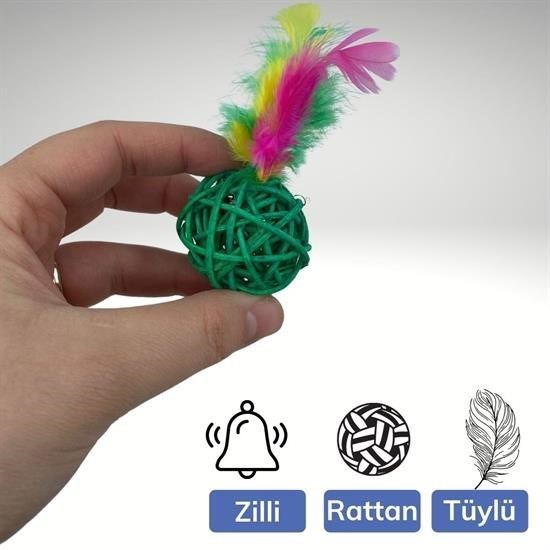 2li Rattan Renkli Peluş Tüy Kedi Köpek Oyuncak Yakalama Çiğneme Çıngıraklı Top Oyuncağı 2li Rattan Renkli Peluş Tüy Kedi Köpek Oyuncak Yakalama Çiğneme Çıngıraklı Top Oyuncağı