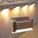 Solar Güneş Enerjili Şarj Edilen Köşebent Merdiven Veranda Bahçe Yolu Led Lamba Işık 4 Adet Solar Güneş Enerjili Şarj Edilen Köşebent Merdiven Veranda Bahçe Yolu Led Lamba Işık 4 Adet