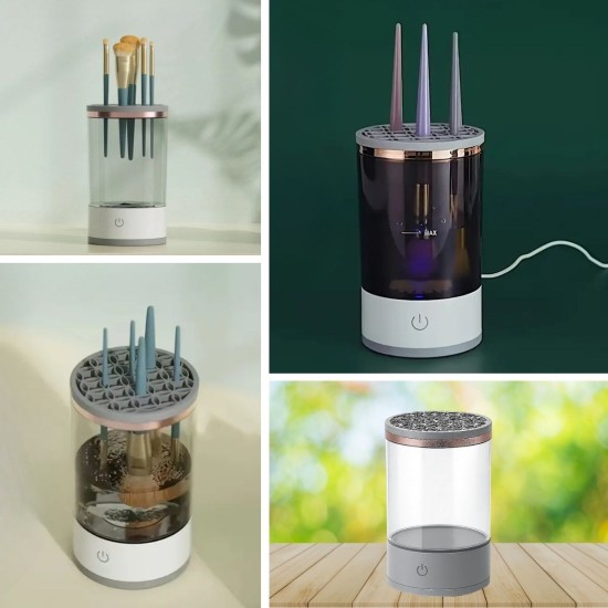 USB Şarjlı Makyaj Fırçası Temizleyici Aparat Hızlı Kurutmalı, Çok Yönlü Fırça Temizleyici USB Şarjlı Makyaj Fırçası Temizleyici Aparat Hızlı Kurutmalı, Çok Yönlü Fırça Temizleyici
